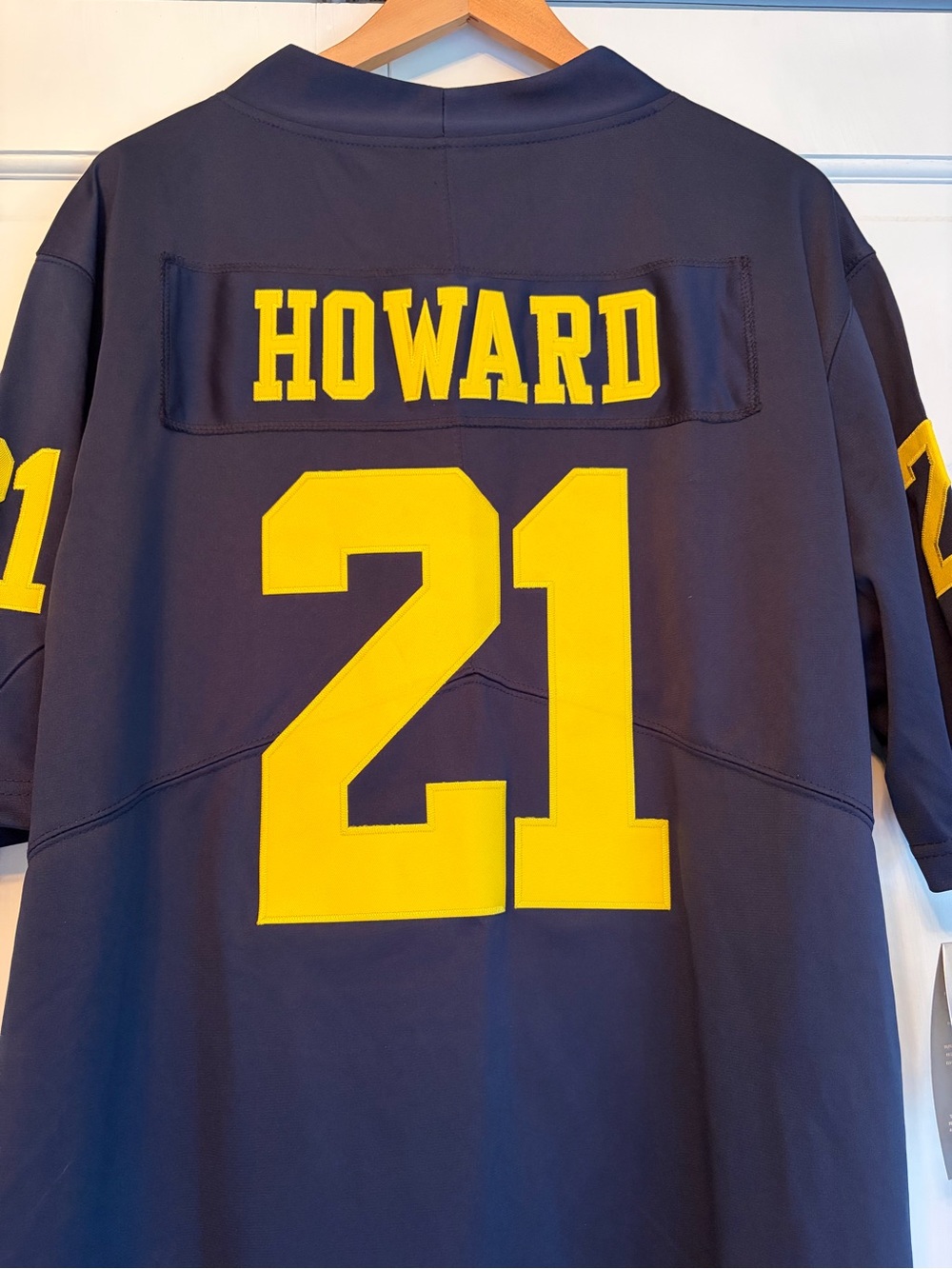 NWT University of Michigan Wolverines Howard Mens Jordan Football Jersey Sz L - Picture 3 of 8